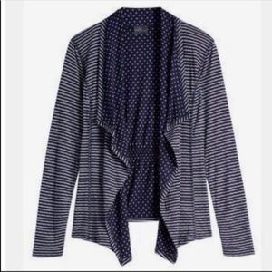 Stitch Fix l Market & Spruce Margerie Stripe & Dot Open Cardigan, Small